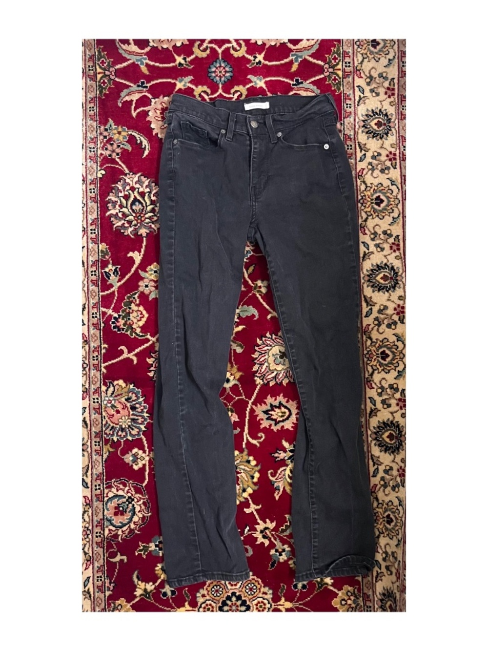 Black Levi's Classic Straight Jeans